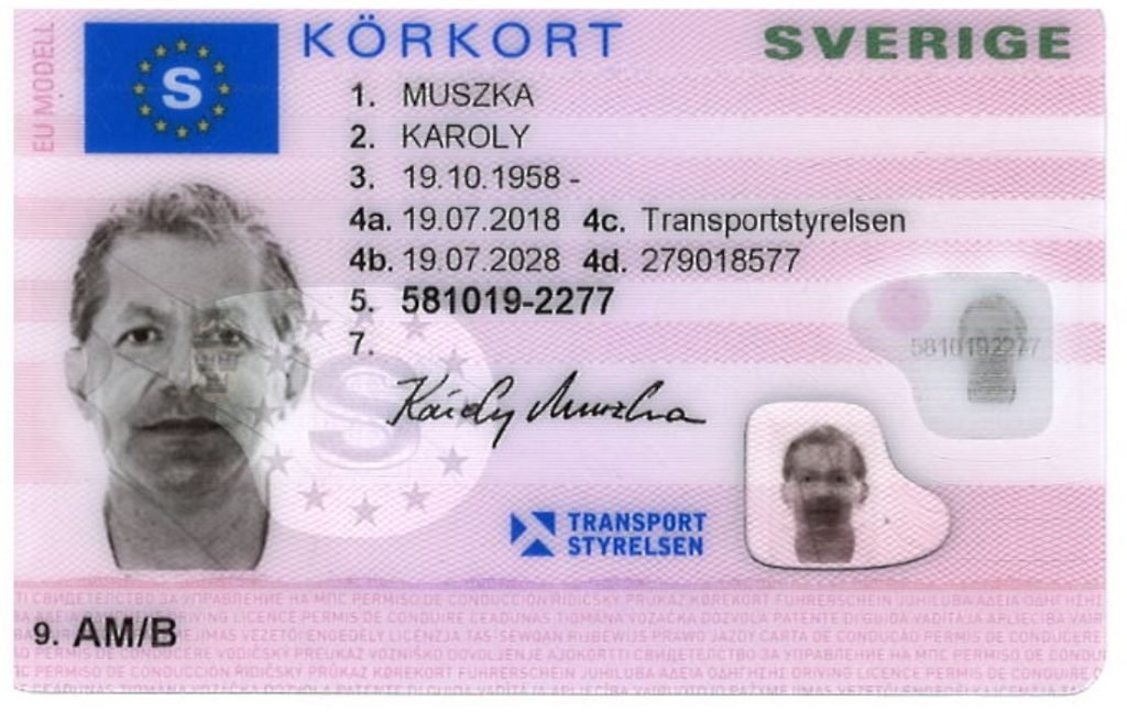Sverigeregistrerat körkort